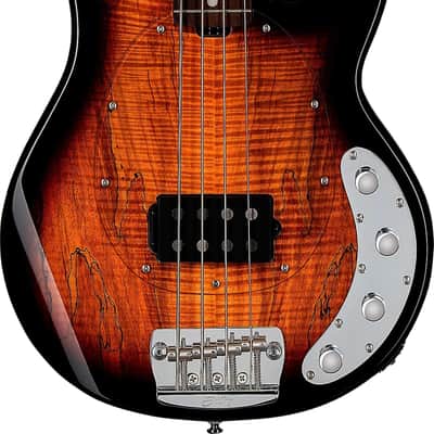 Sterling StingRay RAY34SM 4-String Bass Guitar, Rosewood Fingerboard, 3-Tone Sunburst image 1