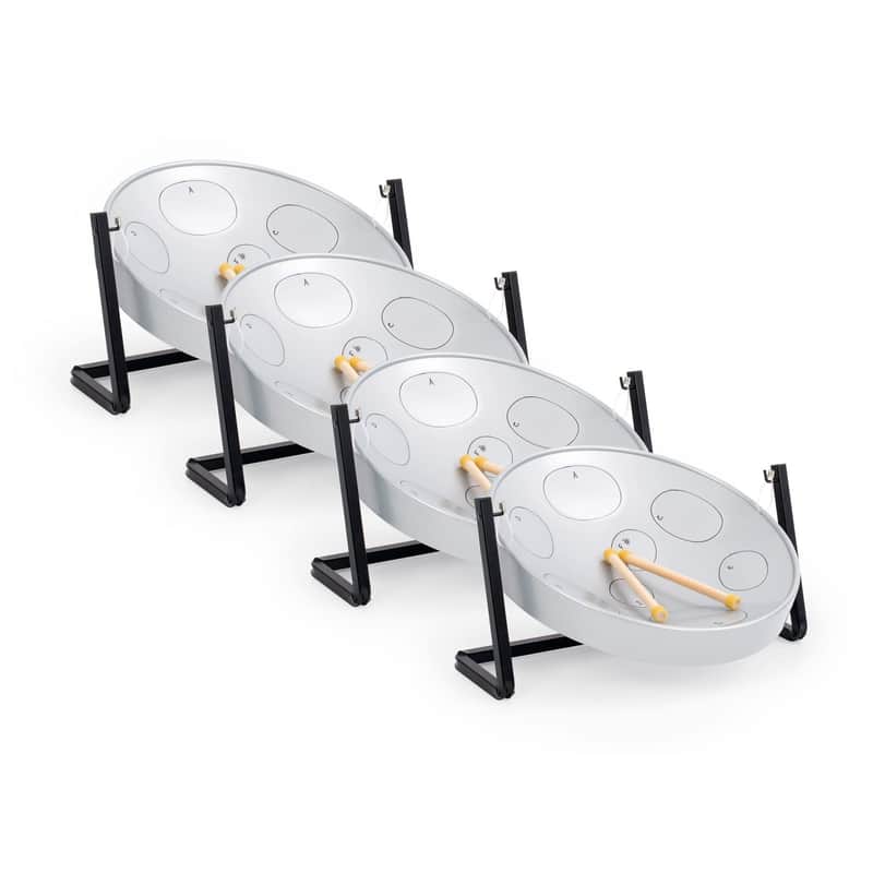 Panyard Table Top Steel Pan, Grey Silver (JJ3050-GY-4PK) image 1