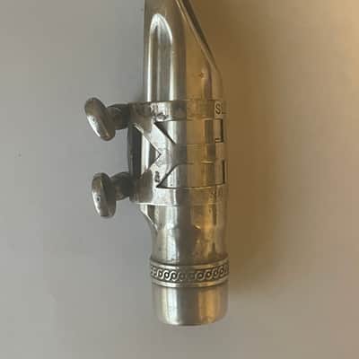 Vintage Selmer C** Long Shank Metal Alto Saxophone Mouthpiece with Selmer Ligature and Cap image 7