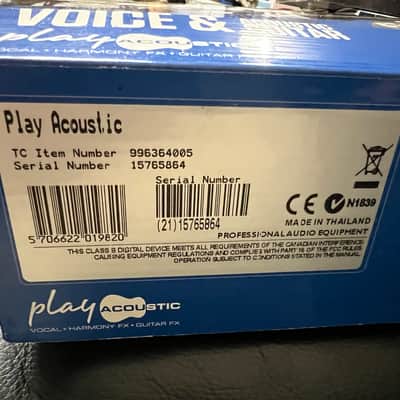 TC Helicon Play Acoustic 2014 - 2021 - Black image 2