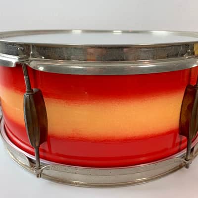 Decolite 4-Piece Drum Set Vintage Gretsch Jasper Shells 13-16-20-5x14 60s - Red Yellow Duco image 14