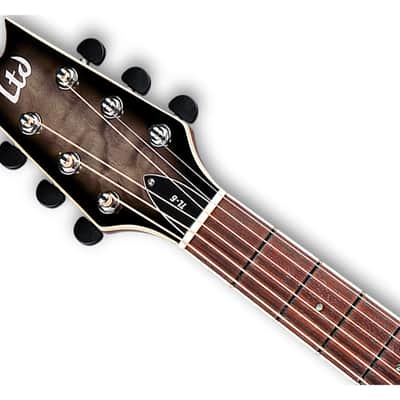 ESP LTD TL-6QM Thinline A/E Guitar - Charcoal Burst - B-Stock image 4