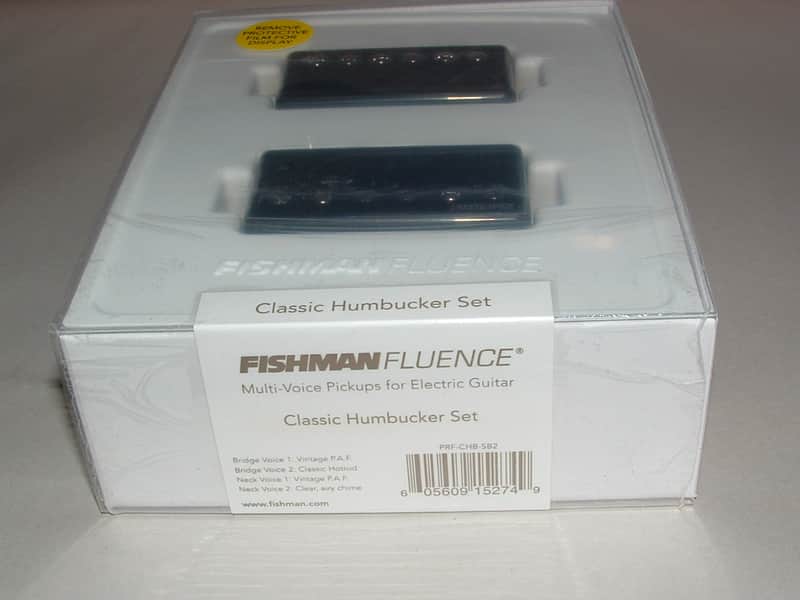 Fishman Fluence PRF-CHB-SB2 6 String Classic Humbucker Pickup Set (Black Nickel) New image 1