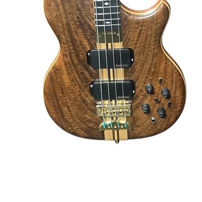 Alembic Crest 4 Medium Scale (32"), Walnut / Ebony / Side Led's *Similar On Order, ETA Oct 2026 image 5