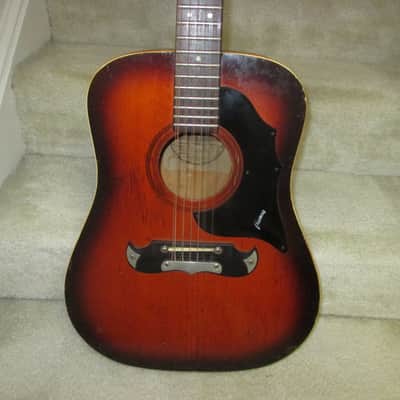 Framus 12-String Acoustic Guitar 1960s - Dark Sunburst image 2