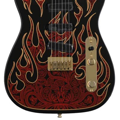 Fender James Burton Telecaster - Red Paisley Flames image 2