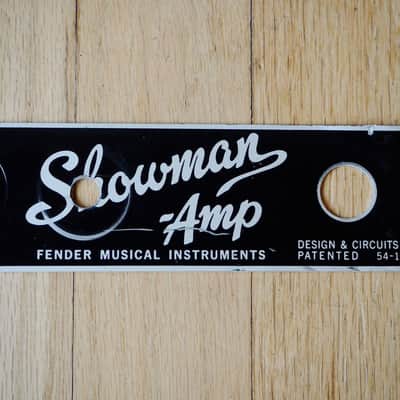 1960s Fender Showman Blackface Vintage Tube Amplifier Faceplate Aluminum image 3