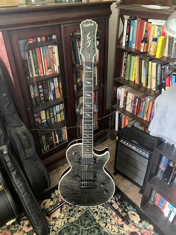 【10974】 Epiphone Les Paul Custom プロフェシー Epiphone Les Paul Custom Prophecy EX / GX | Reverb