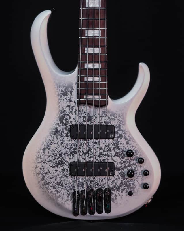 Ibanez Limited BTB25TH5 5-String Bass, Silver Blizzard Matte image 1