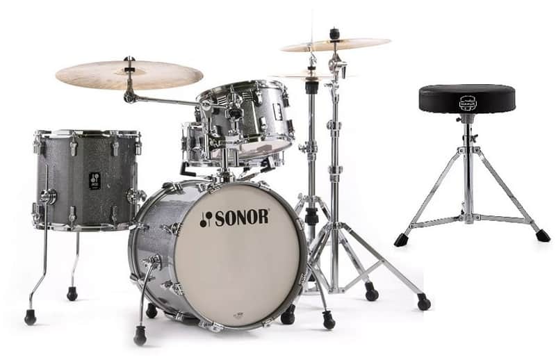 Sonor AQ2 Titanium Quartz Lacquer BOP 18x14_14x13_12x8_14x6 Shell Pack +Throne Authorized Dealer NEW image 1