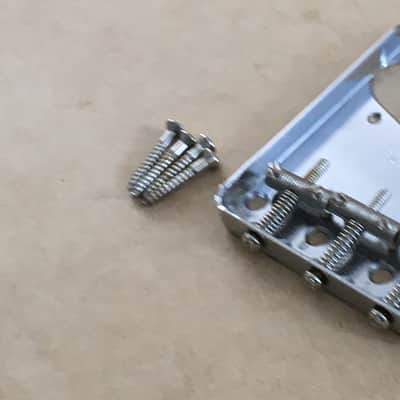 Vintage 50s Reissue Fender Pat. Pend. USA Lightly Aged Tele Ashtray Bridge Relic 3 Threaded Saddles image 9