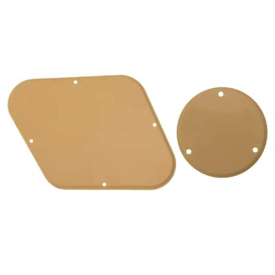 1Pcs Yootones Electric Guitar Guard Plate Bracket Rear Cover Gear Switch Gear Piece Compatible with LP Electric Guitar Full Set Of Sccessories (1Ply Yellow) image 5