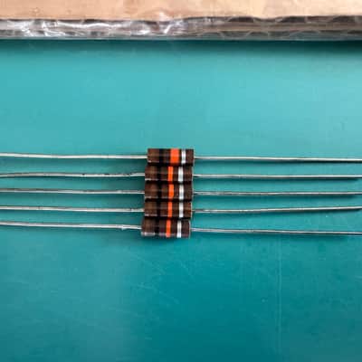 NOS 5x 10K 0.5W 1/2W 10% CARBON COMPOSITE COMP RESISTORS FOR TUBE AMP HIFI AMPLIFIER image 2