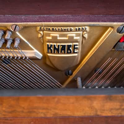 Wm. Knabe Upright Piano Mignonette 1942 Walnut image 6