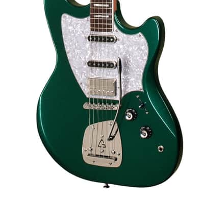 Guild Surfliner Deluxe Evergreen Metallic Electric Guitar w/ Floating Vibrato image 2