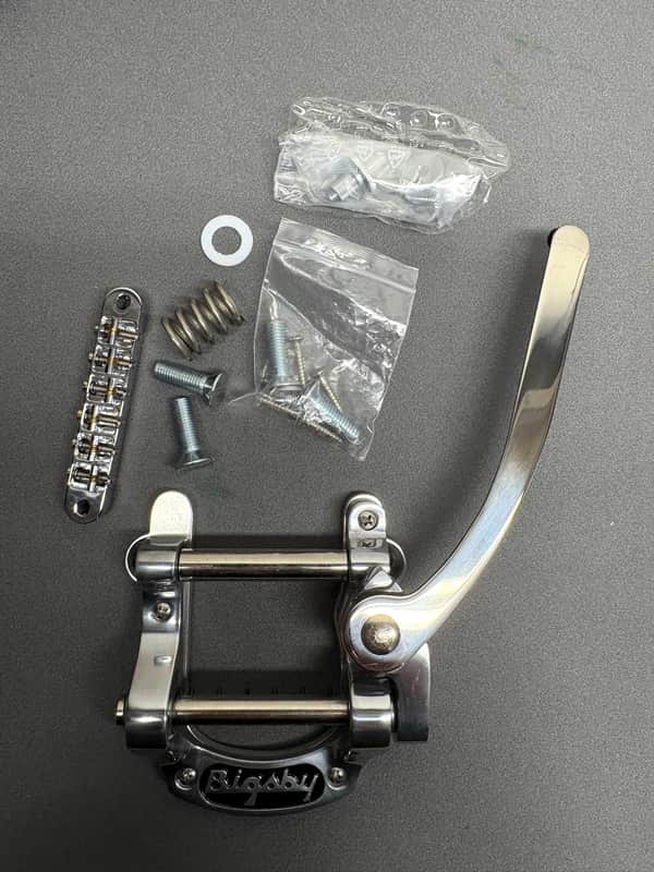 Bigsby B5 Vibrato Tailpiece with Roller Bridge and Vibramate Adaptor image 1