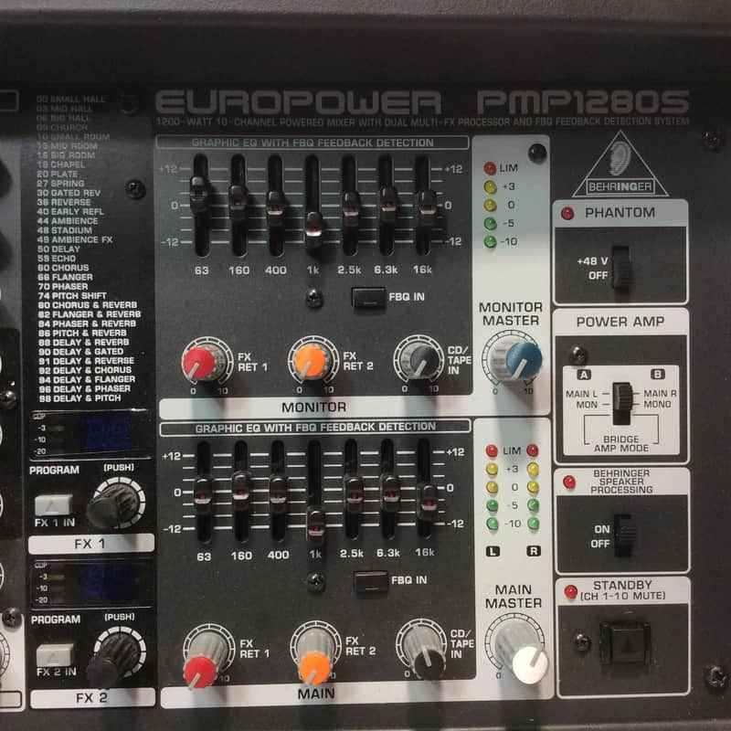 Behringer PMP1280S | Reverb