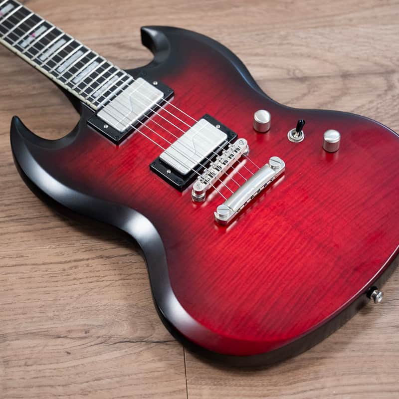 2020 Epiphone SG Custom Prophecy in Red Tiger Burst