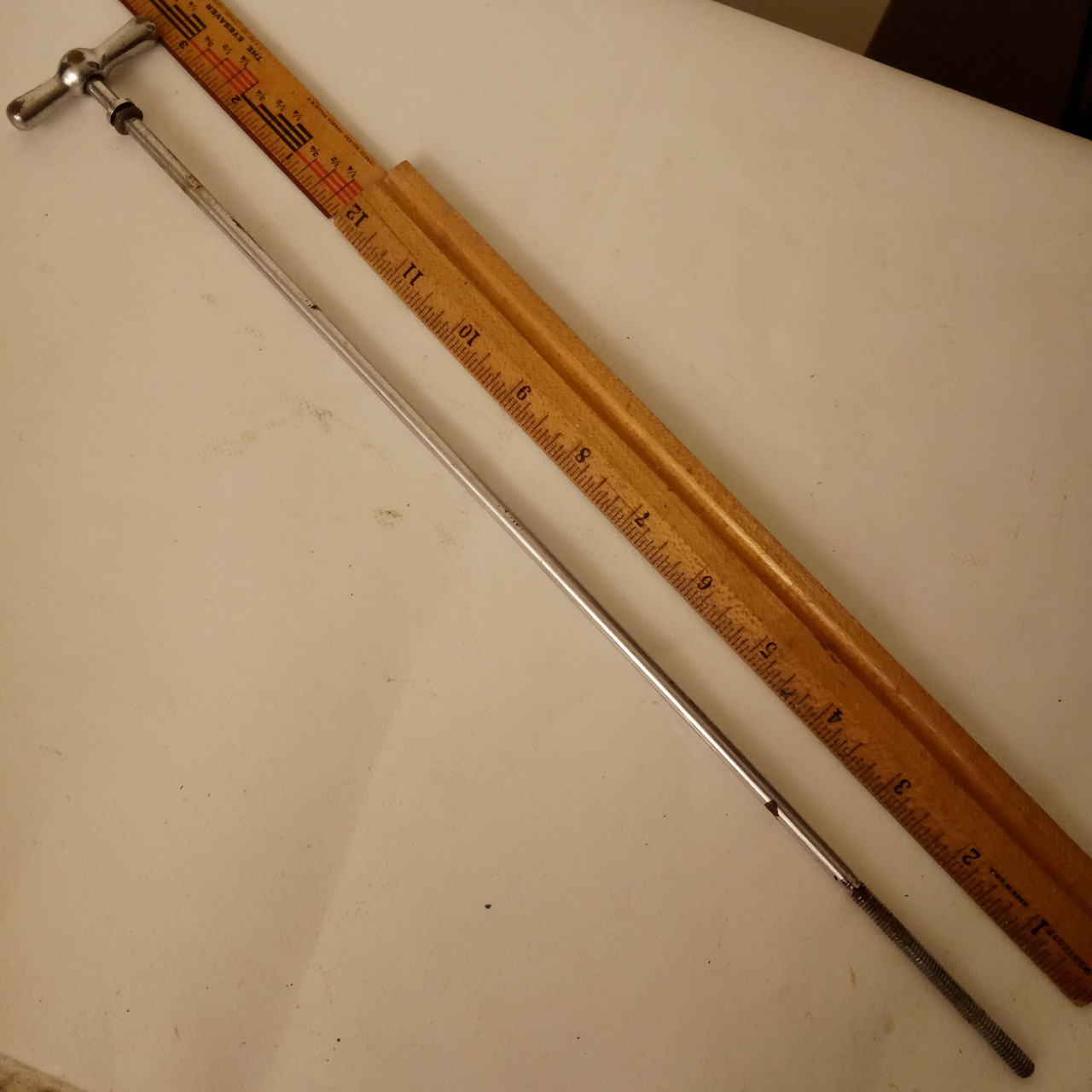 Gretsch 14 5/8"Chrome12-24 1+Bowtie Bass-Drum Single-Tension T-Rod Broadkaster50 — main photograph