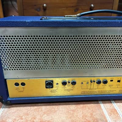 Marshall 6100 Anniversary Edition Head – 30th Anniversary (1962–1992) – Rare Blue Tolex + Original Footswitch image 13