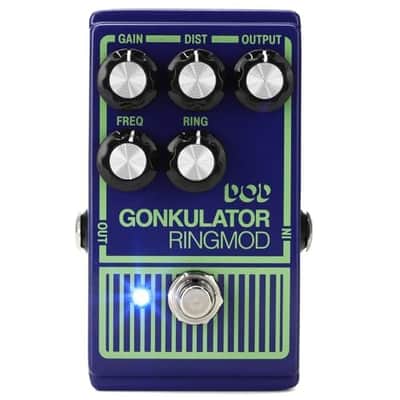 DigiTech Gonkulator Ring Modulator Effect Pedal Bundle w/ 2-Pack Strukture S6P48 Woven Right Angle Patch Cable, 12-Pack Guitar Pick and Liquid Audio Polishing Cloth image 7