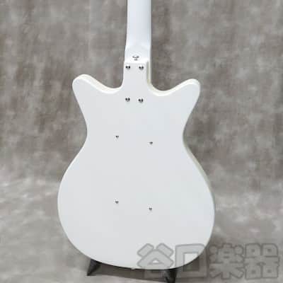 Danelectro 59DC Long Scale Bass Lefty (White Pearl/w Black pickguard) image 3
