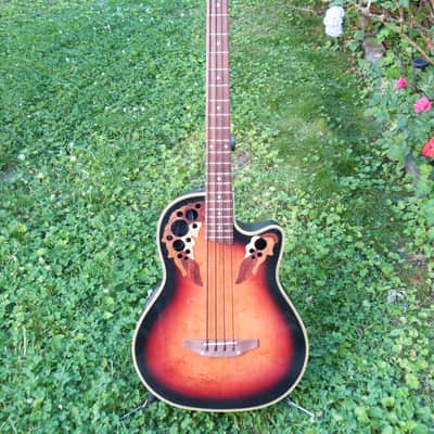 Ovation celebrity acoustic bass cc274 sunburst image 1