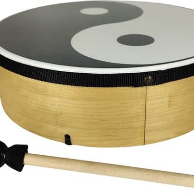 Remo ET 8414 YY YingYang Hand Drum - Light-colored frame image 4