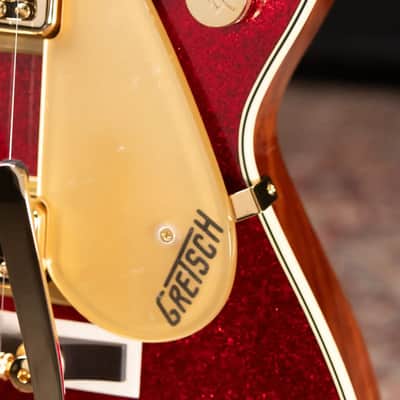 Gretsch G6129TG-59VS Limited Edition Sparkle Jet with String-Thru Bigsby - Red Sparkle with Hardshell Case image 15