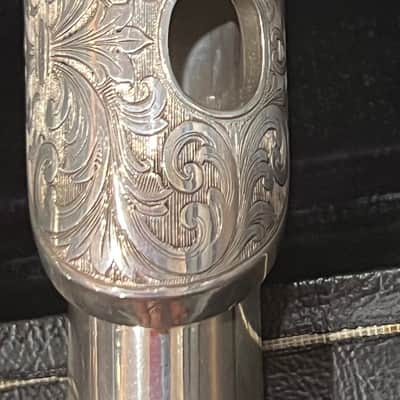 L.L. Lebret Art Nouveau Flute 1900 -Sterling Silver image 11