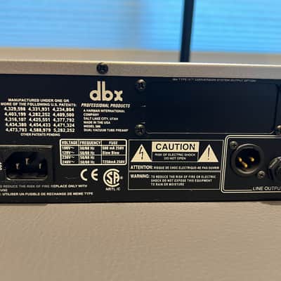 dbx 586 2-Channel Vaccuum Tube Preamplifier 1990s - Silver image 4