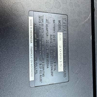 Kawai X130 61-Key Electronic Keyboard Non-Working For Parts or Repair No Power Adapter image 18