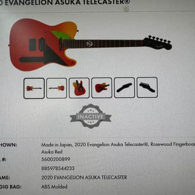 Fender Custom Shop Evangelion Asuka Telecaster 2020 - Orange image 12