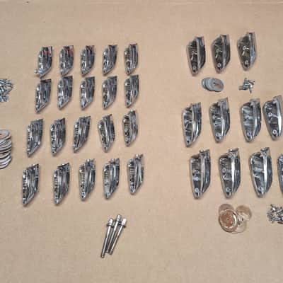 Big Lot of Vintage Premier Tom and Bass Drum Lugs 31 pieces EnglandLot 82-676 image 8
