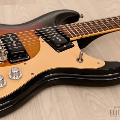 1978 Mosrite Ventures Model Vintage Guitar Sunburst w/ Moseley, Case image 6