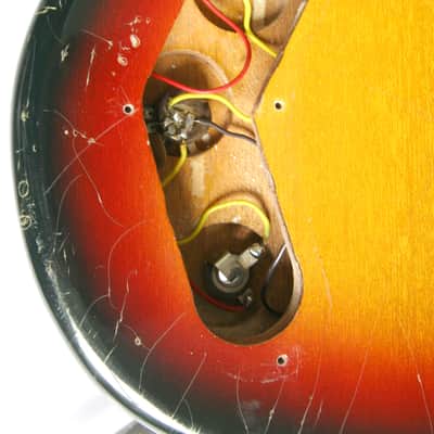 1967 Teisco DG-67 Vintage MIJ Electric Guitar w/ Hardshell Case & TEISCO Pick image 19