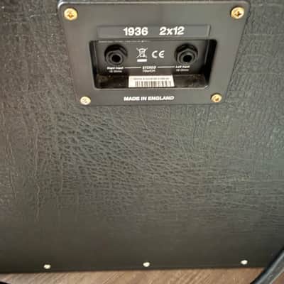 Marshall 1936V Vintage 140-Watt 2x12" Guitar Speaker Cabinet 1990 - Present - Black image 4