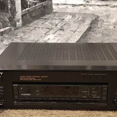 Sony Vintage Sony Model STR-615 Audio Video Control Center AM/FM Receiver Surround 90s  - Black metal image 3