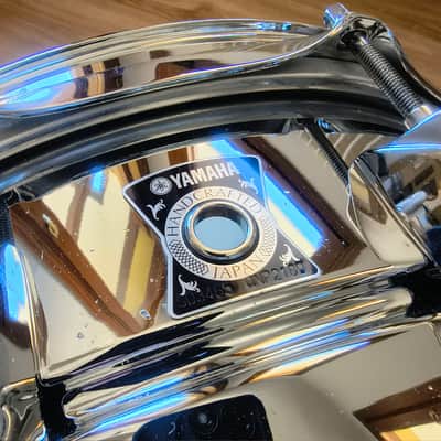 Yamaha SD3965 14x6.5 CHROME OVER ALUMINUM SNARE anni 2000 image 4