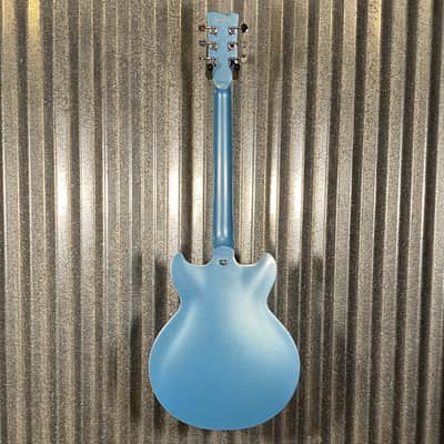 Westcreek Guitars 333 Semi Hollow Body Double Cutaway Blue #0018 Used image 7