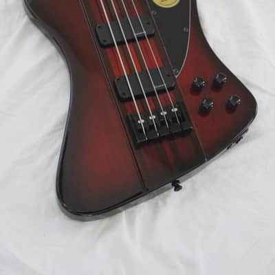 2009 Epiphone Thunderbird Pro IV 4 String Electric Bass Vintage Sunburst Finish + Original Hard Case image 1