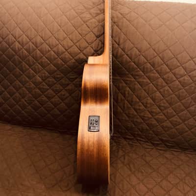 Lag TRAVEL-RCE Travel Series Solid Red Cedar Top Khaya Neck 6-String Acoustic-Electric Guitar w/Case image 3