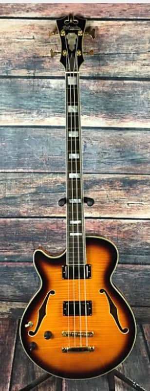 D'Angelico Bass EX-SS 2013 Left Hand Sunburst image 1