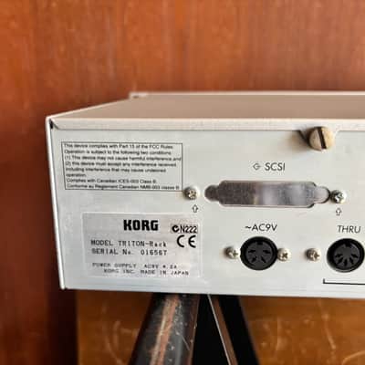 Korg Triton Rack Synthesizer/Sampler Workstation Ver 1.5.1 w/ power supply image 8