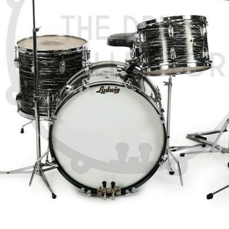 Ludwig, 60s Vintage, Repro Logo - Adhesive Vinyl Decal, for Bass Drum Reso Head image 1