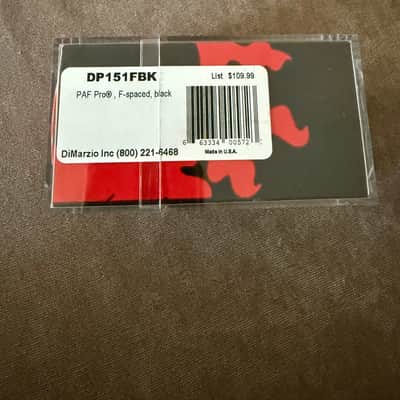 DiMarzio DP151FBK PAF Pro F-Spaced Humbucker - Black image 2