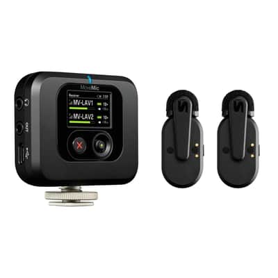Shure MoveMic Two Channel Wireless Lavalier Microphone Receiver Kit, Z7 image 2