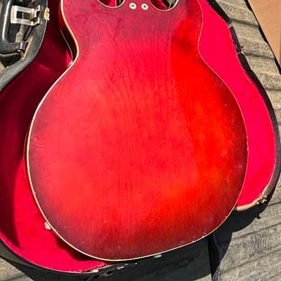 Vintage Harmony Rocket H56 1969 - Red, 2 Pickup image 6