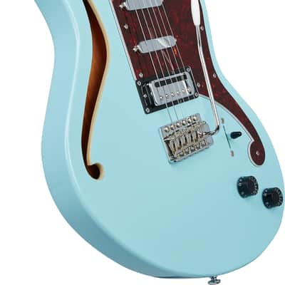 D'Angelico Premier Bedford SH Electric Guitar - Sky Blue image 3