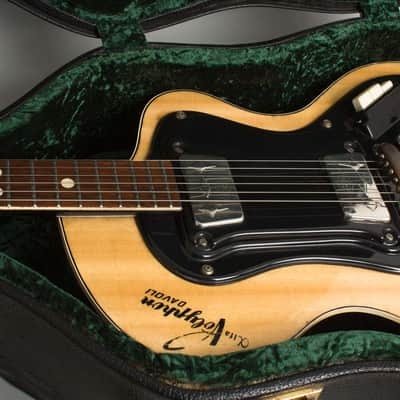 Wandre Polyphon Alpha 2 Semi-Hollow Body Electric Guitar (1964), black tolex hard shell case. image 14
